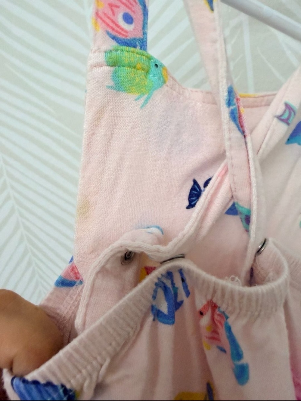 Angel Dear Pink Fish Ruffle Romper 🐠 - Picture 4 of 4